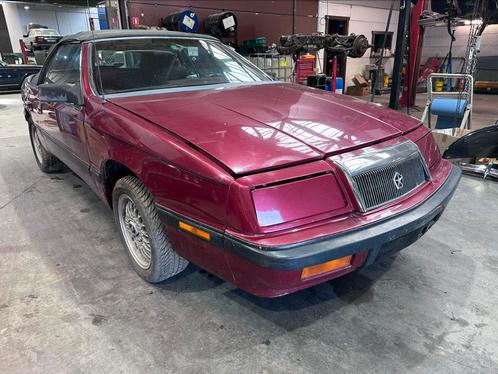 Chrysler Lebaron - 2.5i - 1989 - voor opmaak / onderdelen, Auto's, Oldtimers, Bedrijf, Te koop, Chrysler, Benzine, Cabriolet, 2 deurs