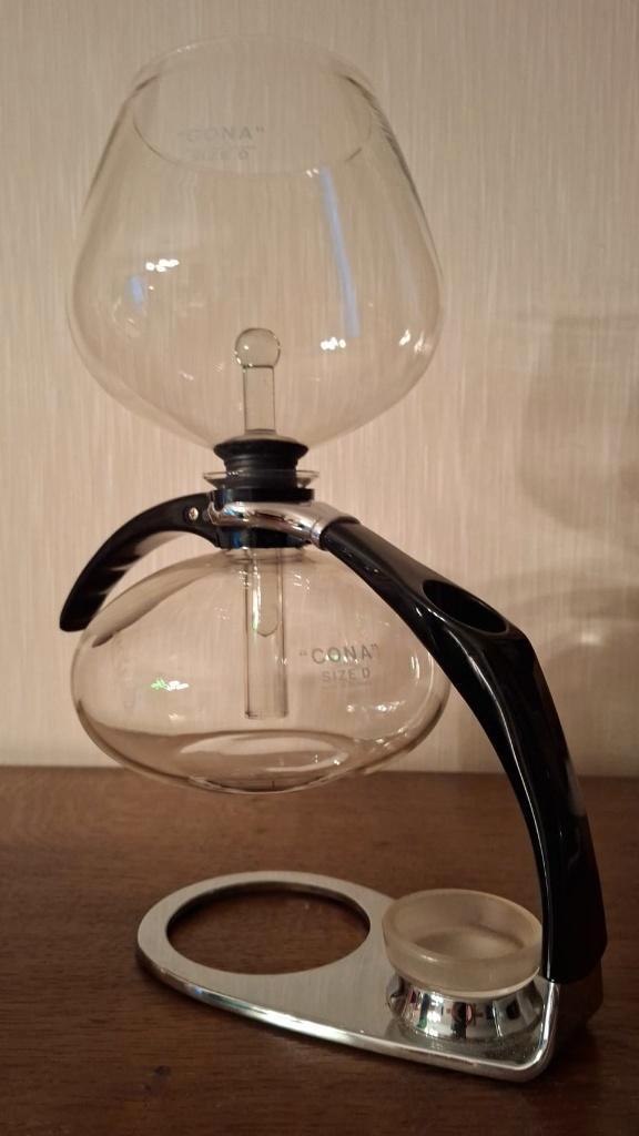 Cona koffiezetapparaat - vacuüm-/sifon koffiezetter, Elektronische apparatuur, Koffiezetapparaten, Zo goed als nieuw, Gemalen koffie