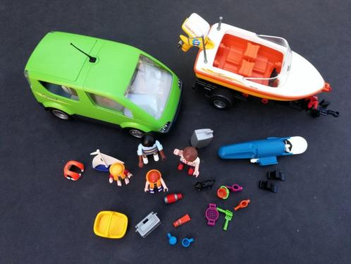 Playmobil auto met boot, Kinderen en Baby's, Speelgoed | Playmobil, Zo goed als nieuw, Complete set, Ophalen of Verzenden