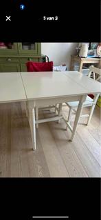 Tafel en 4 stoelen, Huis en Inrichting, Tafels | Eettafels, Ophalen, Zo goed als nieuw