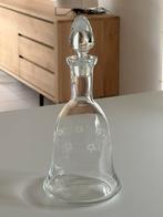 Carafe à vin gravée motif floral