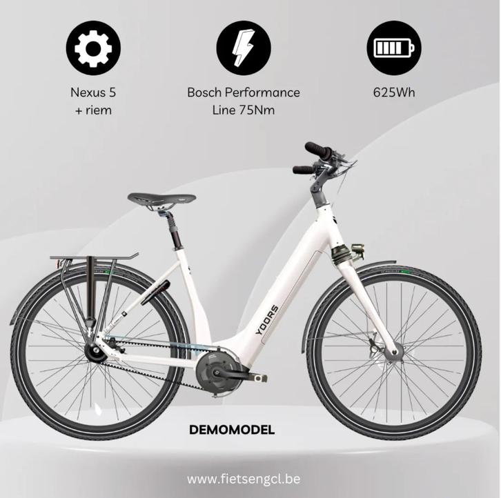 YOORS Spectrum NEX 625 e-bike - demofiets, Fietsen en Brommers, Elektrische fietsen, Zo goed als nieuw, Overige merken, 50 km per accu of meer