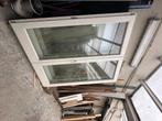 (Gratis verzending) 3 stuks! Wit raam met dubbele vleugels d, Doe-het-zelf en Bouw, Gevelraam of Ruit, Verzenden, 160 cm of meer