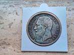 Belgique 5 francs 1870 léopold II argent, Enlèvement ou Envoi, Monnaie en vrac, Argent, Argent