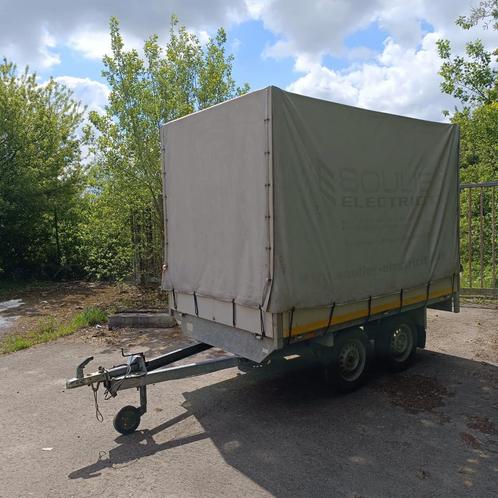 Schitterende dubbelassige dekzeiltrailer van het merk Eduard, Auto diversen, Aanhangers en Bagagewagens, Zo goed als nieuw, Ophalen