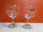 2 bierglazen Campus, Ophalen, Zo goed als nieuw, Glas of Glazen, Overige merken