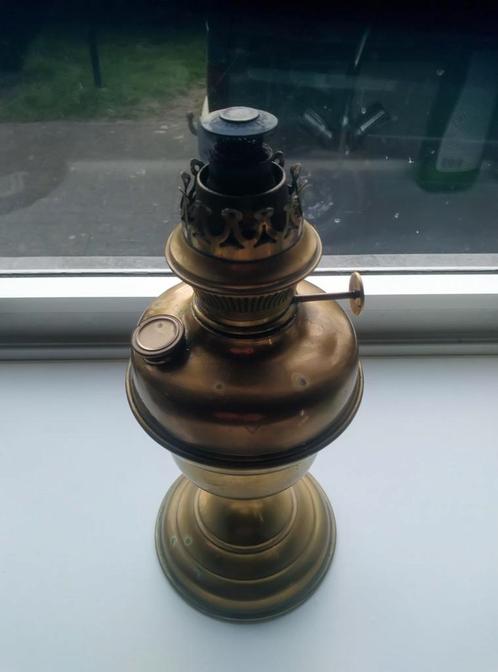 Antieke, vintage, retro, curiosa, brocante petroleum lamp, Antiek en Kunst, Antiek | Verlichting, Ophalen