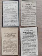 4 oude bidprentjes van Zaffelare, Verzamelen, Ophalen of Verzenden