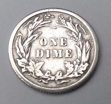 Barber dime 1916 zilver in uitstekende toestand beschikbaar voor biedingen