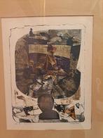 Jan Smitz, Titel: 'Hallucinatie' (1978), ingekaderd, Antiek en Kunst, Ophalen