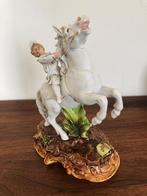 Beeld paard met jongen, Antiek en Kunst, Ophalen of Verzenden