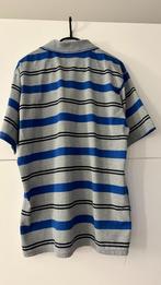 Lanzans polo met blauw-grijze strepen, Kleding | Heren, Grote Maten, Shirt, Ophalen of Verzenden, Zo goed als nieuw, Lazans
