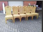 SET ROTAN STOELEN, RETRO, Riet of Rotan, Ophalen of Verzenden, Zo goed als nieuw