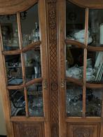 Belle vitrine ancienne en chêne, 25 à 50 cm, Avec porte(s), Utilisé, 50 à 100 cm