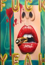 Lèvres Diamond Painting 50x40cm (rondes), Envoi, Neuf, Autres types