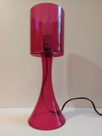 Vintage transparant roze plastic tafellampje, 2000, Enlèvement ou Envoi, Comme neuf
