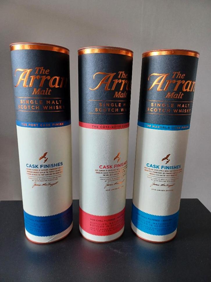 Whisky 6x Arran Cask Finish, Verzamelen, Wijnen, Port, Ophalen of Verzenden
