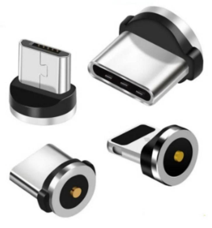 Plug voor Magnetische USB-Oplaadkabel Android, USB-C of iOS, Telecommunicatie, Mobiele telefoons | Toebehoren en Onderdelen, Nieuw