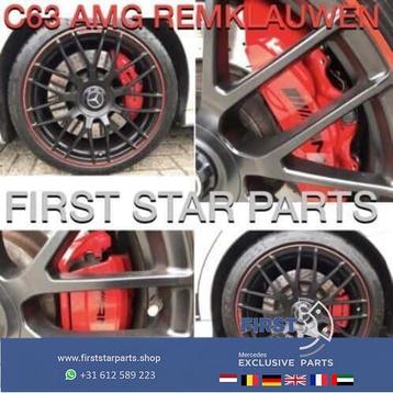 W204 W205 C63 AMG Remklauwen Set origineel Mercedes rood 4x beschikbaar voor biedingen