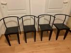 Lot de 4 chaises Kartell en noir mat, Quatre, Noir, Utilisé, Enlèvement ou Envoi