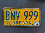 Kenteken USA Oregon, Ophalen, Gebruikt