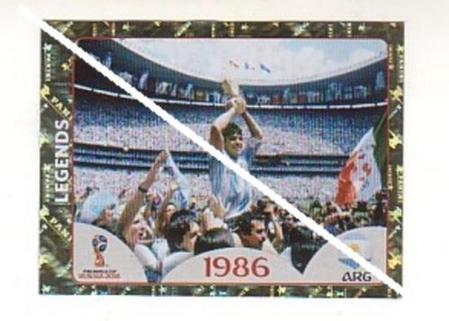 Panini/Russie 2018/Diego Maradona/Coupe du Monde de la FIFA, Collections, Articles de Sport & Football, Comme neuf, Affiche, Image ou Autocollant