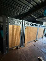 Nieuwe poort staal met hout, Tuin en Terras, Ophalen, Zo goed als nieuw, Hout