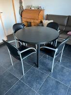 Tafel, Tuin en Terras, Ophalen, Gebruikt, Eettafel, 4 zitplaatsen