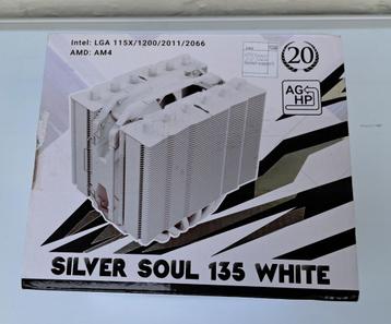 Silver Soul 135 white CPU cooling unit nieuw Intel / AMD