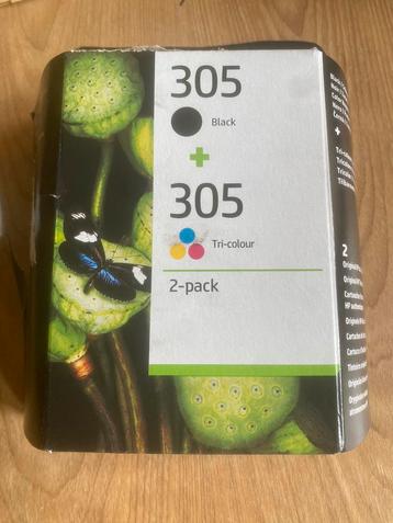 HP 305 inktcartridges zwart en kleur beschikbaar voor biedingen