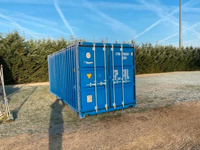 20ft zeecontainer — Gebruikt, Doe-het-zelf en Bouw, Containers, Verzenden