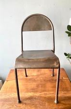 Chaises metal type industriel, Maison & Meubles, Enlèvement, Utilisé, Quatre, Noir