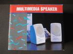 Multimedia speakers – (PC) – vintage, Informatique & Logiciels, Enceintes Pc, Utilisé, Enlèvement ou Envoi