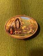 Vintage snuisterij- of pillendoosje Lourdes, Ophalen of Verzenden