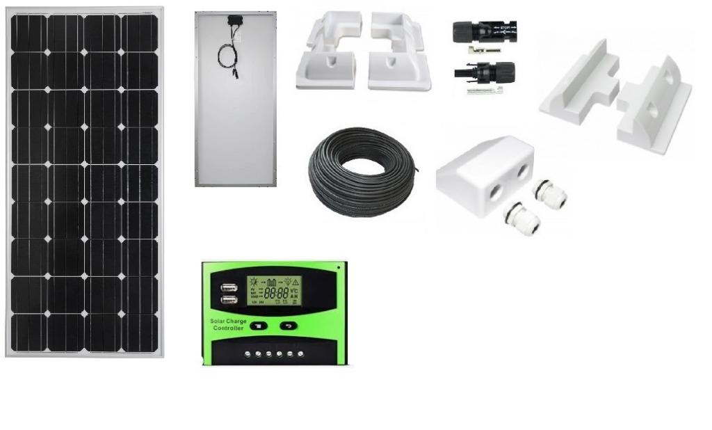 340Wp (daglicht) zonnepaneel - set voor camper mobile home, Ophalen of Verzenden, Nieuw