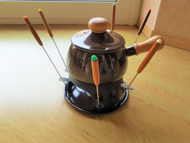 Service à fondue, Maison & Meubles, Cuisine | Casseroles & Poêles, Utilisé, Autres types, Autres matériaux, Enlèvement