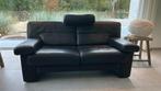 Durlet Tessin 2-zit zetel - leder zwart, Huis en Inrichting, Ophalen, Gebruikt, Tweepersoons, Leer