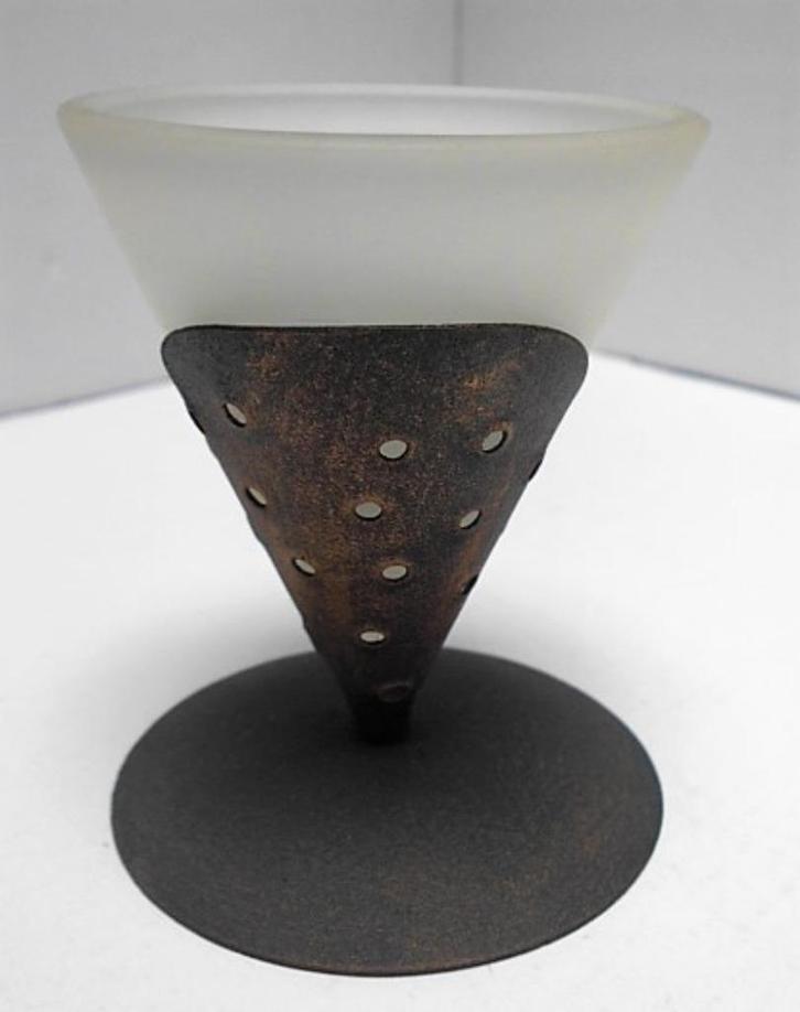 Bedankje - Set 6 stuks kaarshouder in metaal en glas, Huis en Inrichting, Woonaccessoires | Kandelaars en Kaarsen, Nieuw, Kandelaar