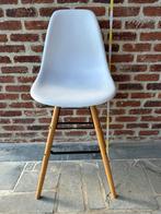Chaises hautes de bar blanc/bois (x5), 5 krukken of meer, Ophalen, Gebruikt, Met voetsteun