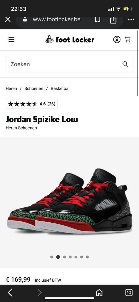 Air Jordan Spizike Low - Nieuw - Maat 42, Sport en Fitness, Basketbal, Nieuw, Schoenen, Ophalen of Verzenden