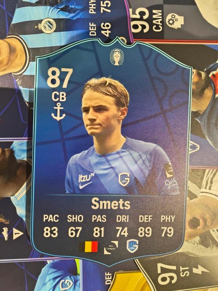 Voetbalkaartje (37cmx25cm) - Matte Smets / KRC Genk, Hobby en Vrije tijd, Stickers en Plaatjes, Zo goed als nieuw, Plaatje, Ophalen