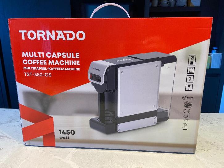 Tornado - Capsule koffie machine, Electroménager, Cafetières, Neuf, Dosettes et capsules de café, Cafetière, 1 tasse, Réservoir d'eau amovible