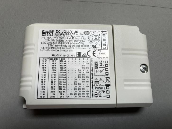 TCI DC Jolly US  - LED Driver, Doe-het-zelf en Bouw, Elektriciteit en Kabels, Nieuw, Overige typen, Ophalen of Verzenden