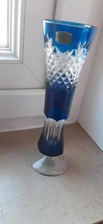 Mooie blauwe vaas Val Saint Lambert, Antiek en Kunst, Ophalen of Verzenden