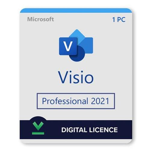 MS Visio 2021 - Activeringssleutel, Computers en Software, Office-software, Nieuw, Windows, Ophalen