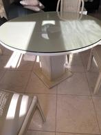 Eettafel beige, Huis en Inrichting, Tafels | Eettafels, Ophalen, Gebruikt, 50 tot 100 cm, 100 tot 150 cm