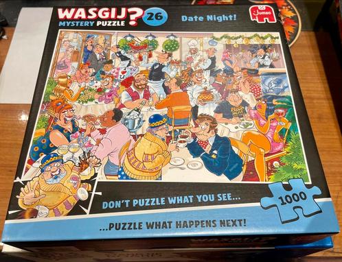 Wasgij puzzel Mystery 26 Date Night - Valentin 1000 stukjes, Hobby en Vrije tijd, Denksport en Puzzels, Zo goed als nieuw, Legpuzzel