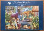 Puzzel Bluebird, "Tigers coming to life" - 2000 stukjes, Hobby en Vrije tijd, Ophalen, Zo goed als nieuw