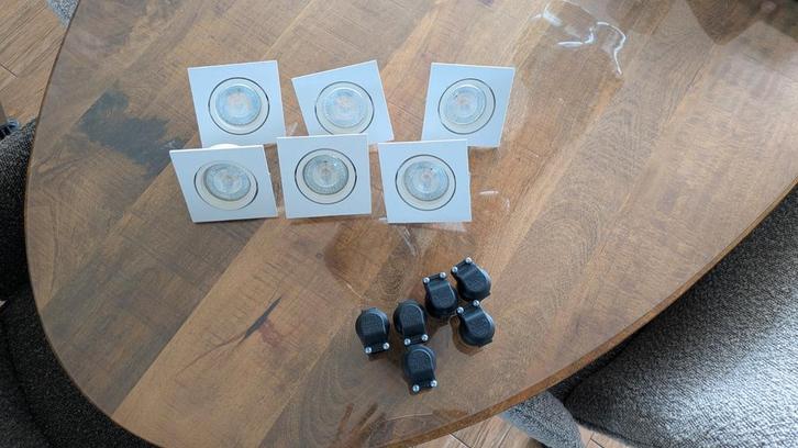 Te koop: Philips inbouwspots (set van 6 stuks), Huis en Inrichting, Lampen | Spots, Zo goed als nieuw, Led, Ophalen of Verzenden