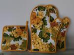 2 ovenwanten en 1 pannenlap NIEUW, Huis en Inrichting, Keuken | Textiel, Ophalen, Nieuw, Geel, Overige typen